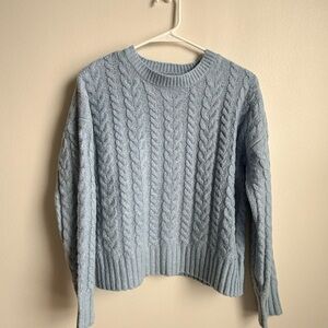 Joie Cable Knit Sweater - Soft Blue